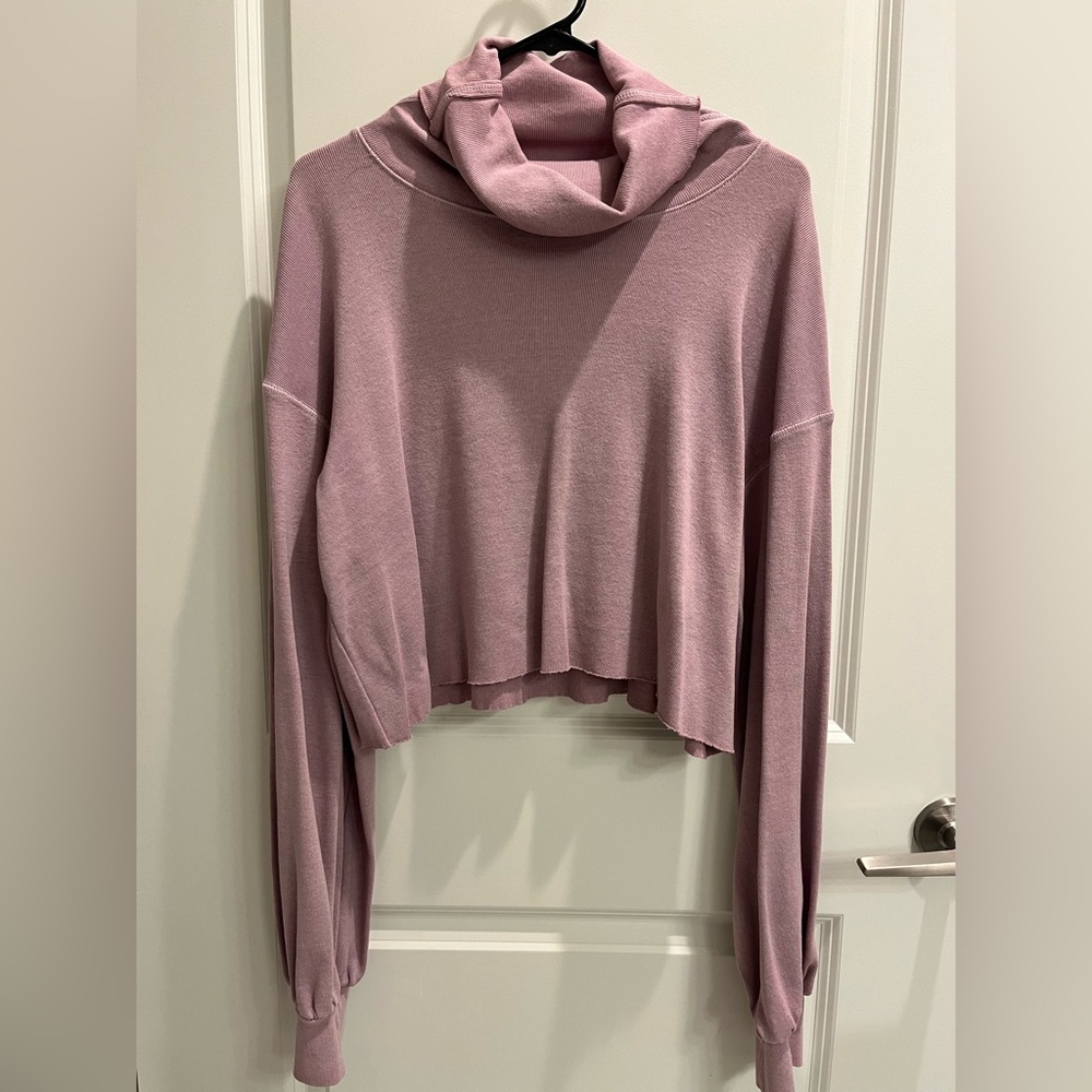 Free People Cropped Turtleneck